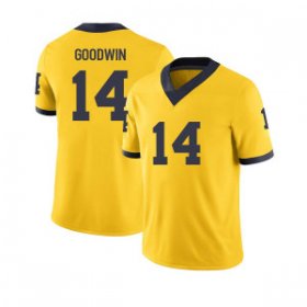 Men #14 Channing Goodwin Yellow Michigan Wolverines Alumni NCAA Football Jersey 19875-163